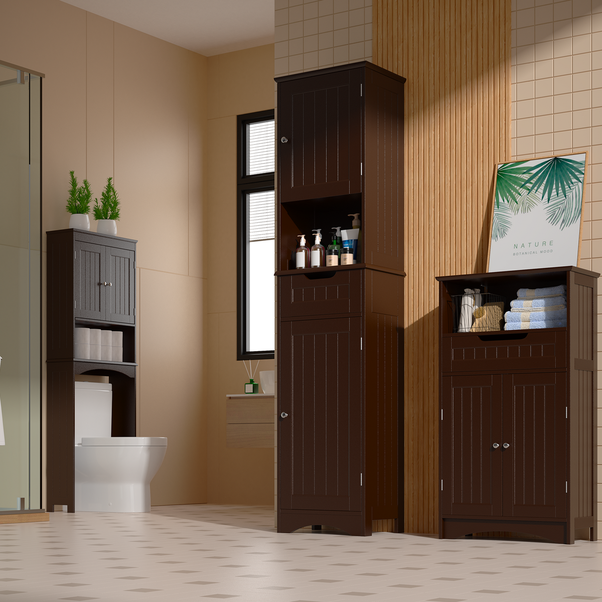 67''H Bathroom Storage Cabinet – Gizoon