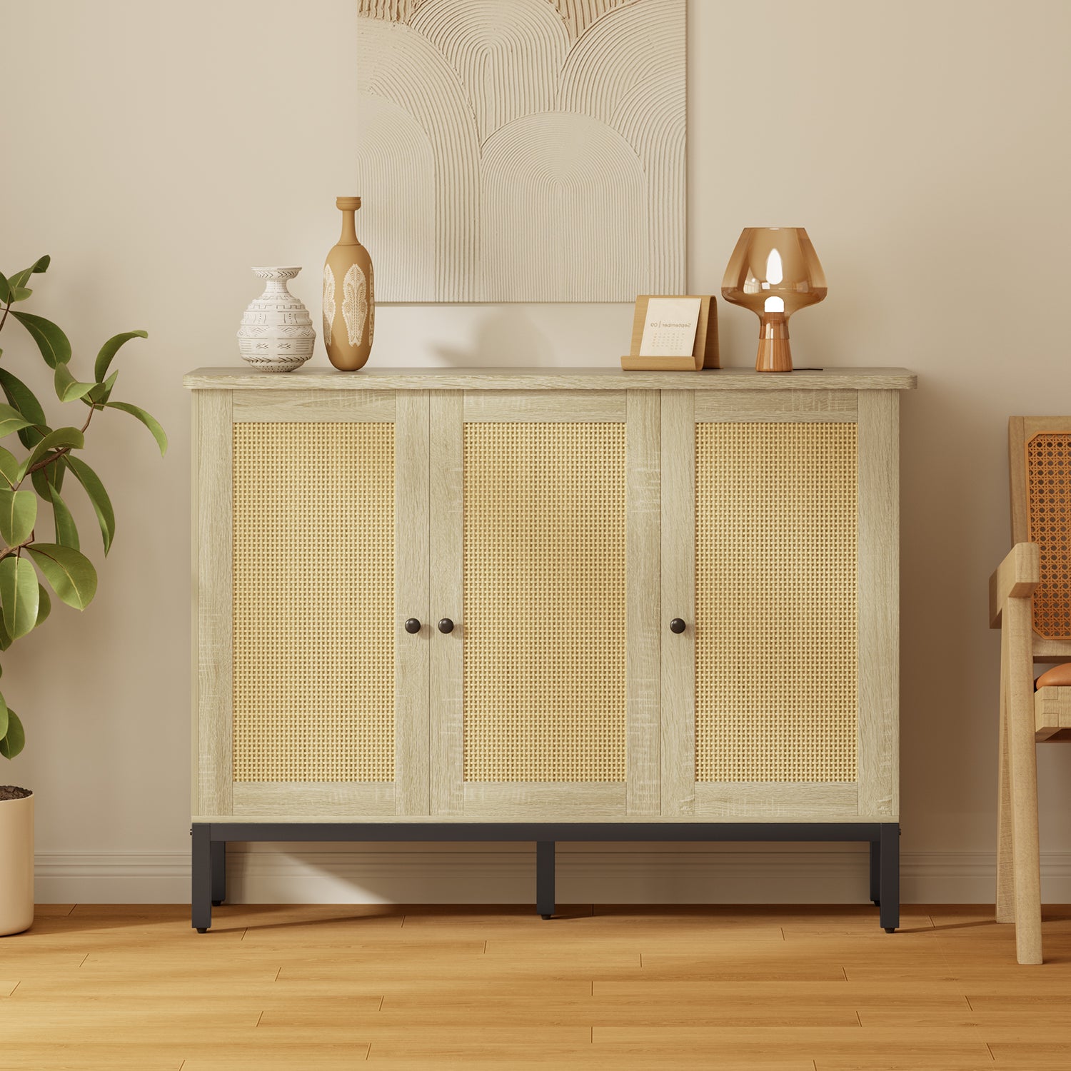 Rattan Sideboard Storage Cabinet – Gizoon