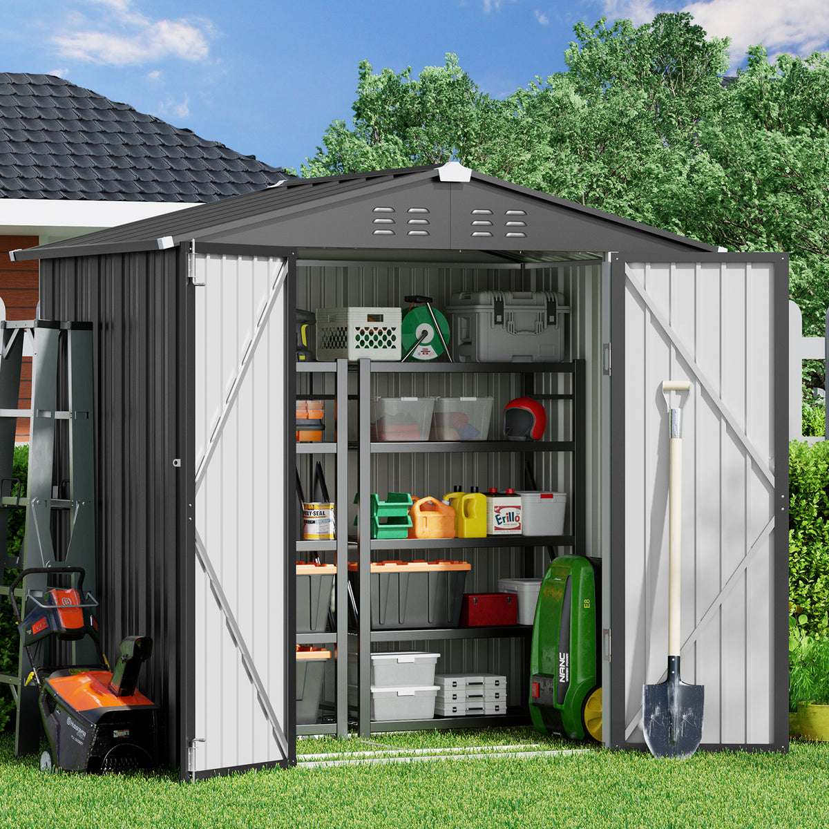 6' x 4' Outdoor Storage Shed – Gizoon