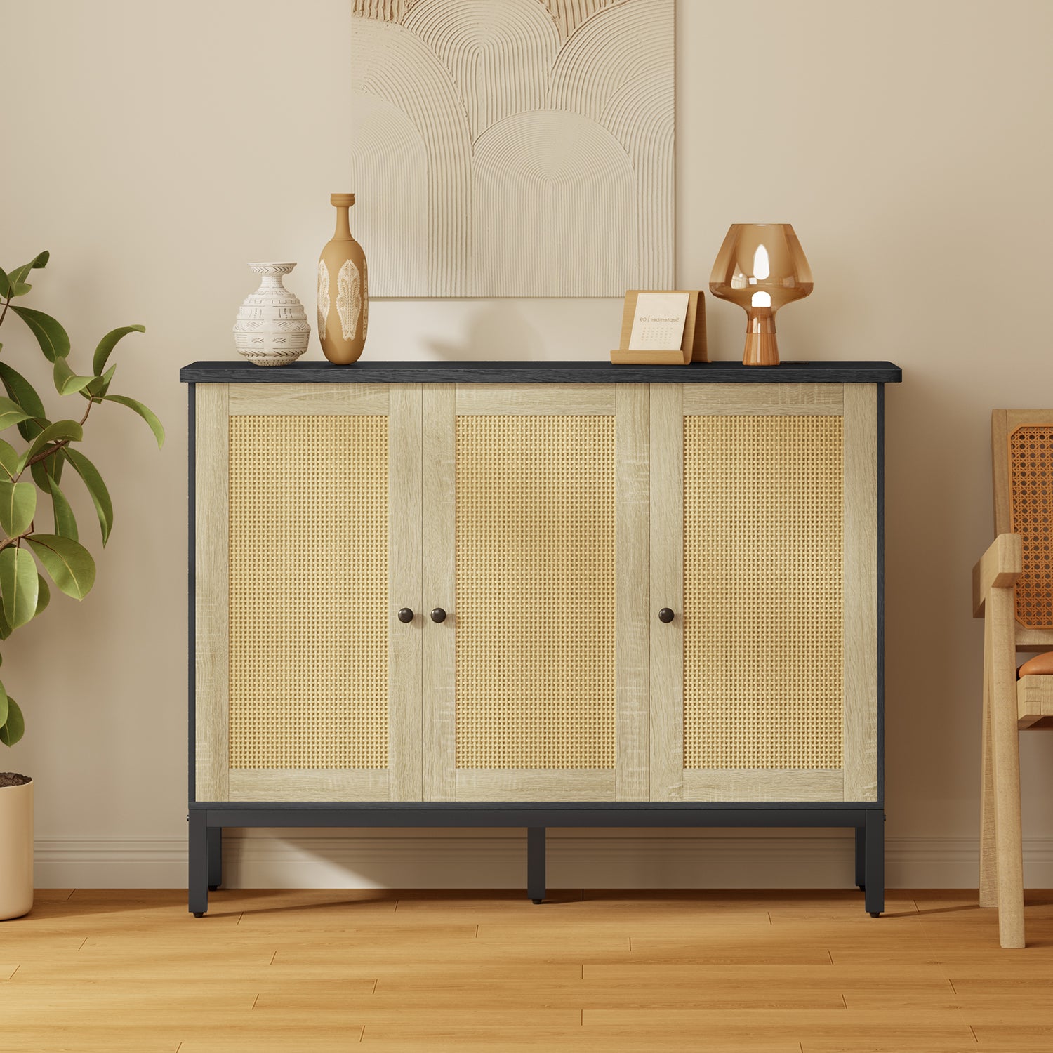 Rattan Sideboard Storage Cabinet – Gizoon