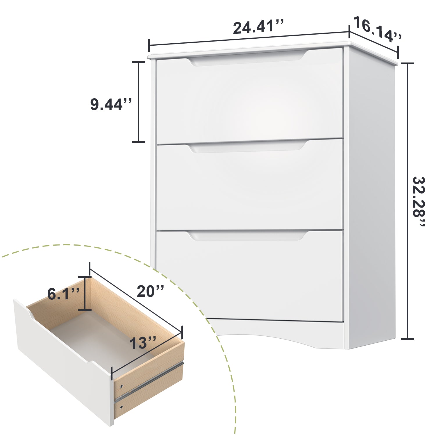 3 Drawer Dresser – Gizoon