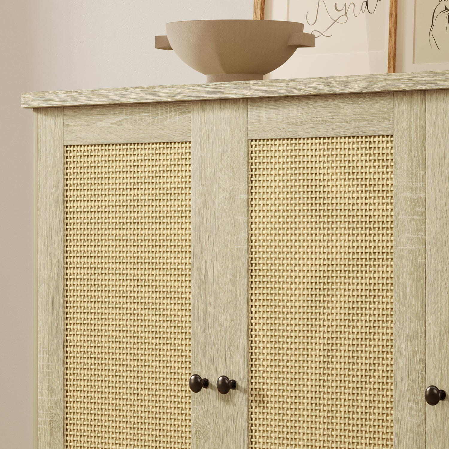 Rattan Sideboard Storage Cabinet – Gizoon