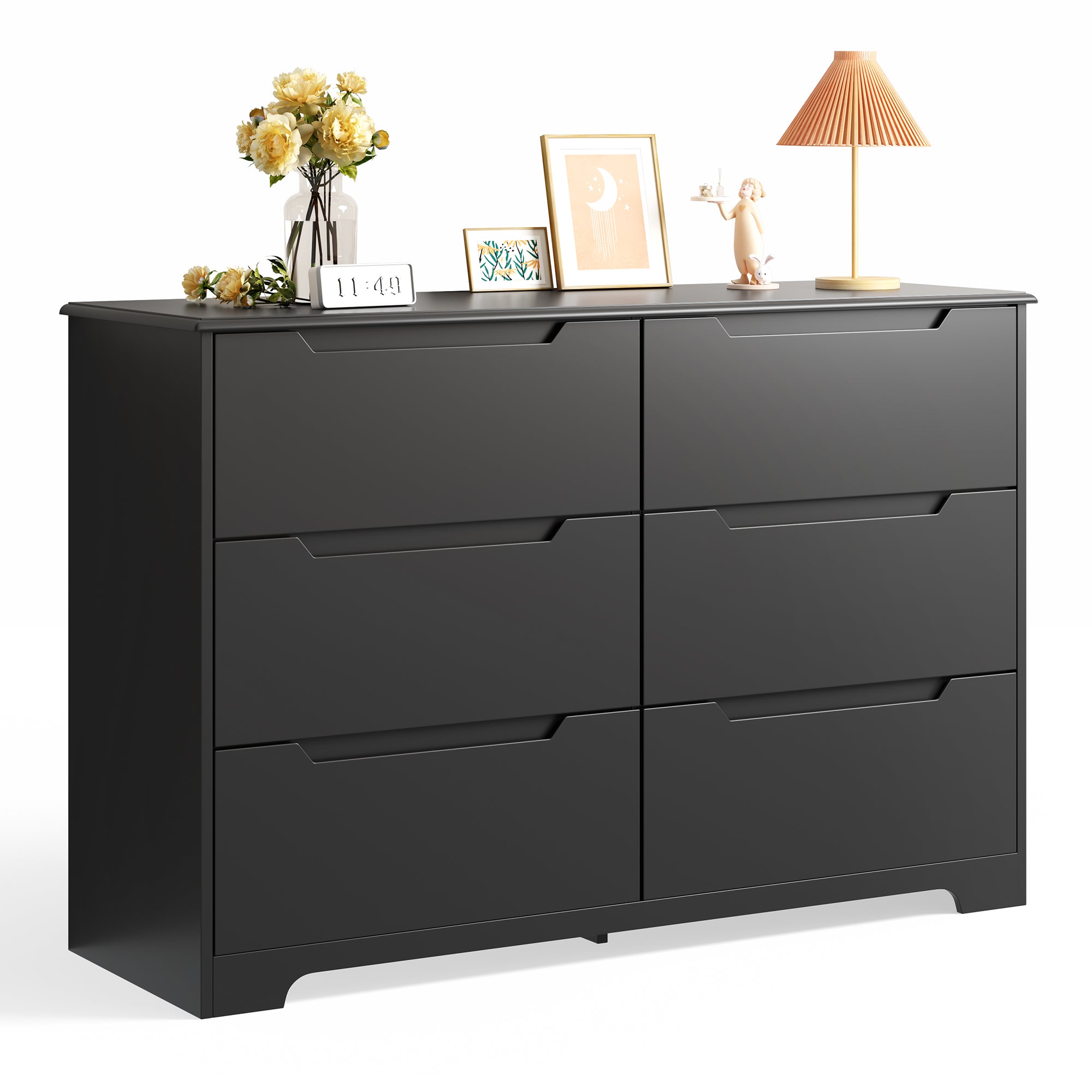 Gizoon 6 Drawer Dresser for Bedroom