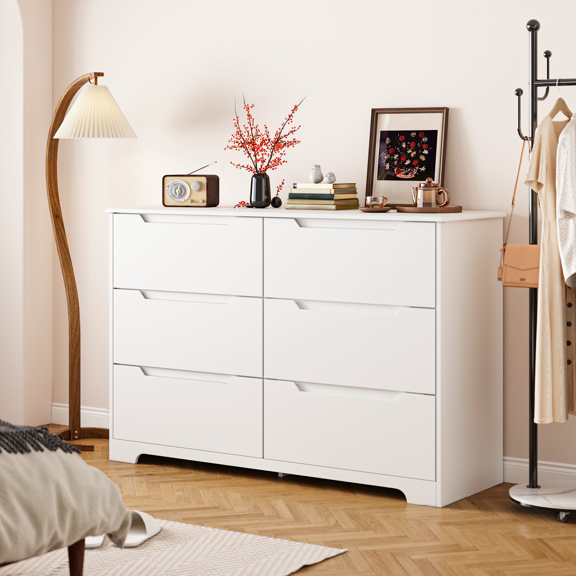 Gizoon 6 Drawer Dresser for Bedroom