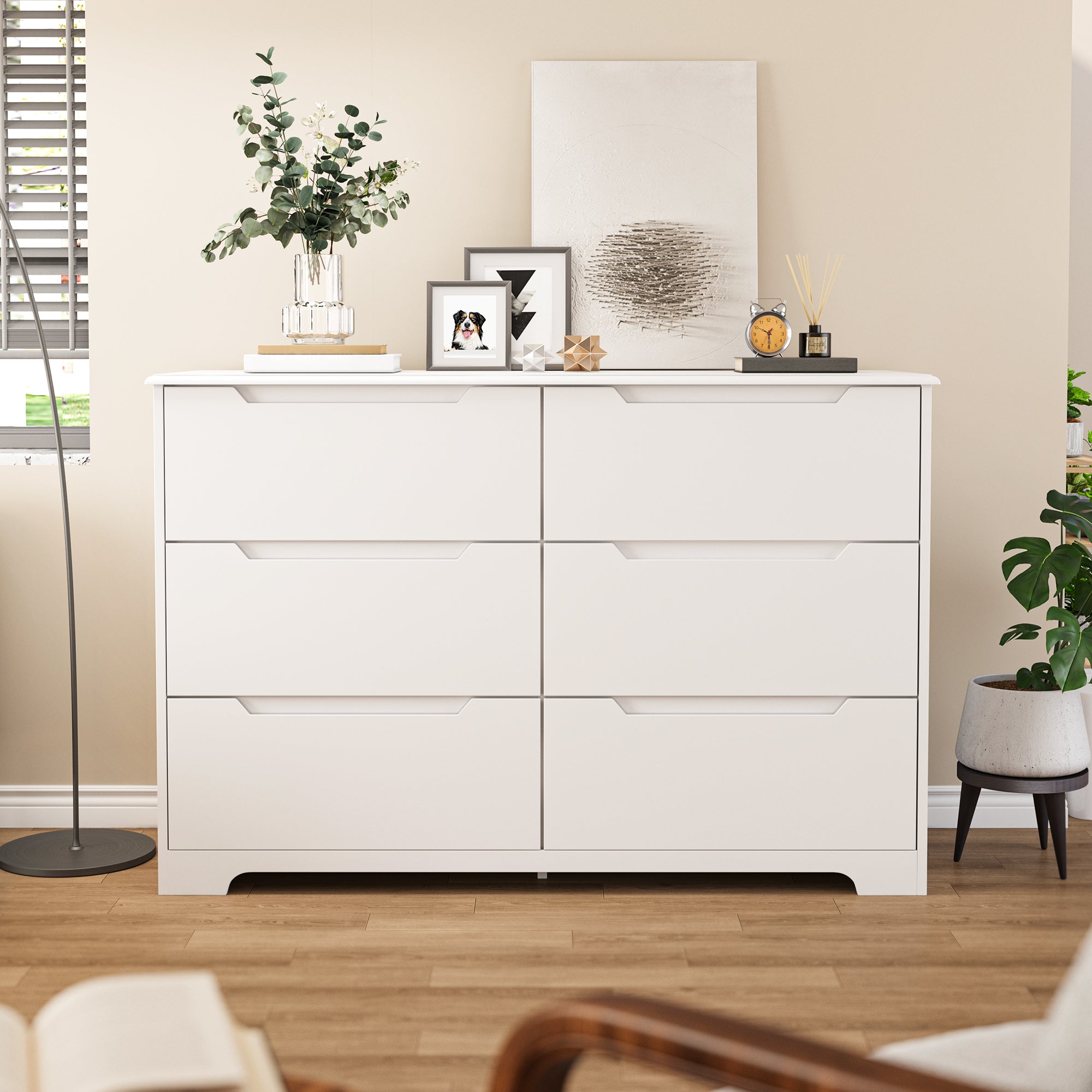 Gizoon 6 Drawer Dresser for Bedroom