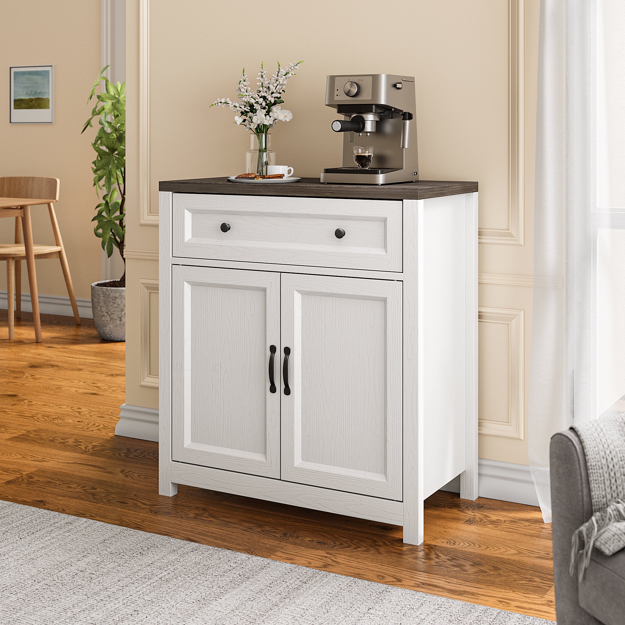 Kitchen Storage Cabinet with Adjustable Shelf
