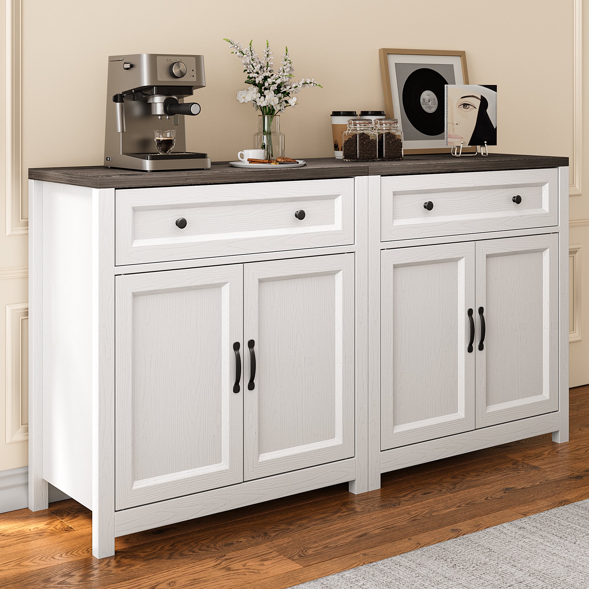 Kitchen Storage Cabinet with Adjustable Shelf
