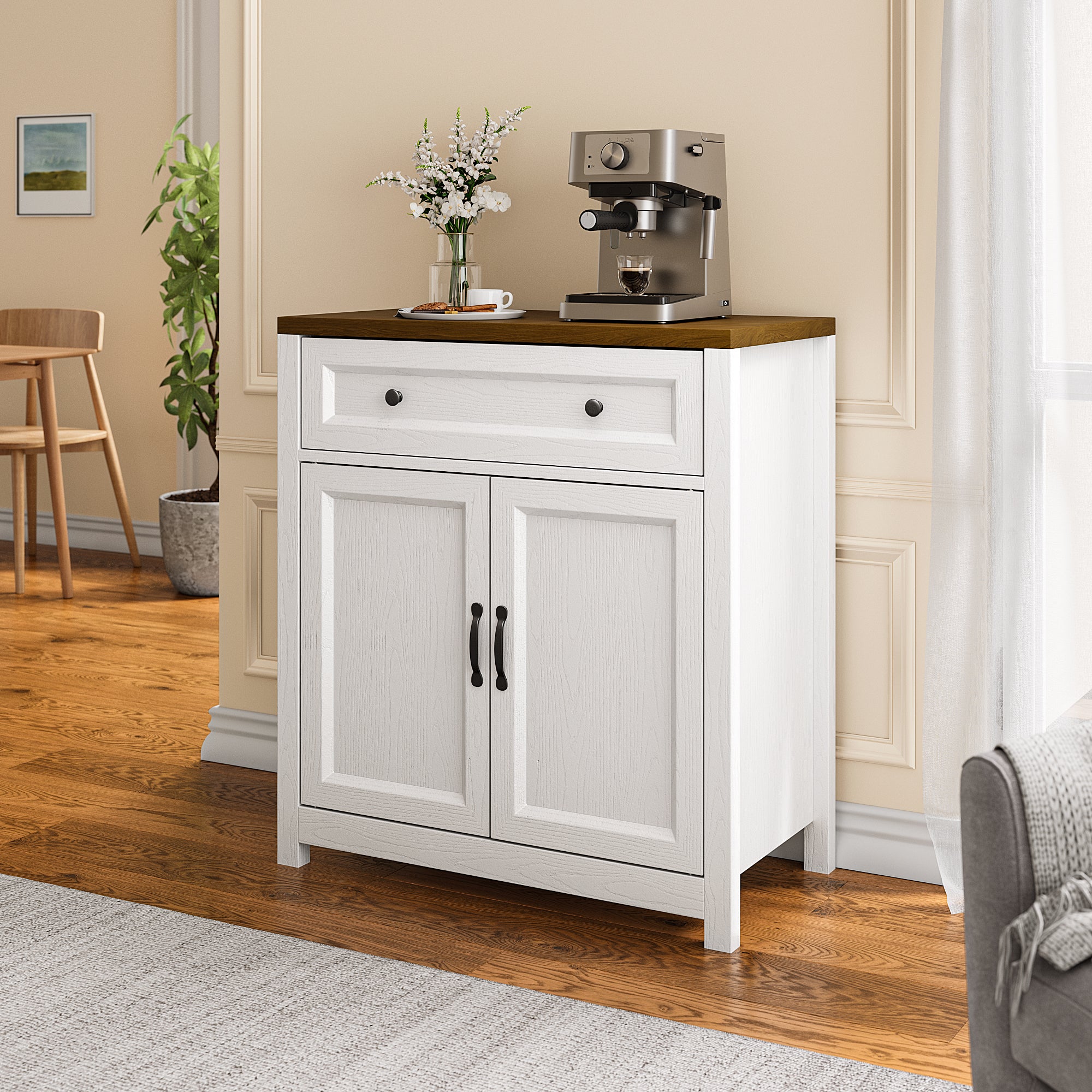 Kitchen Storage Cabinet with Adjustable Shelf