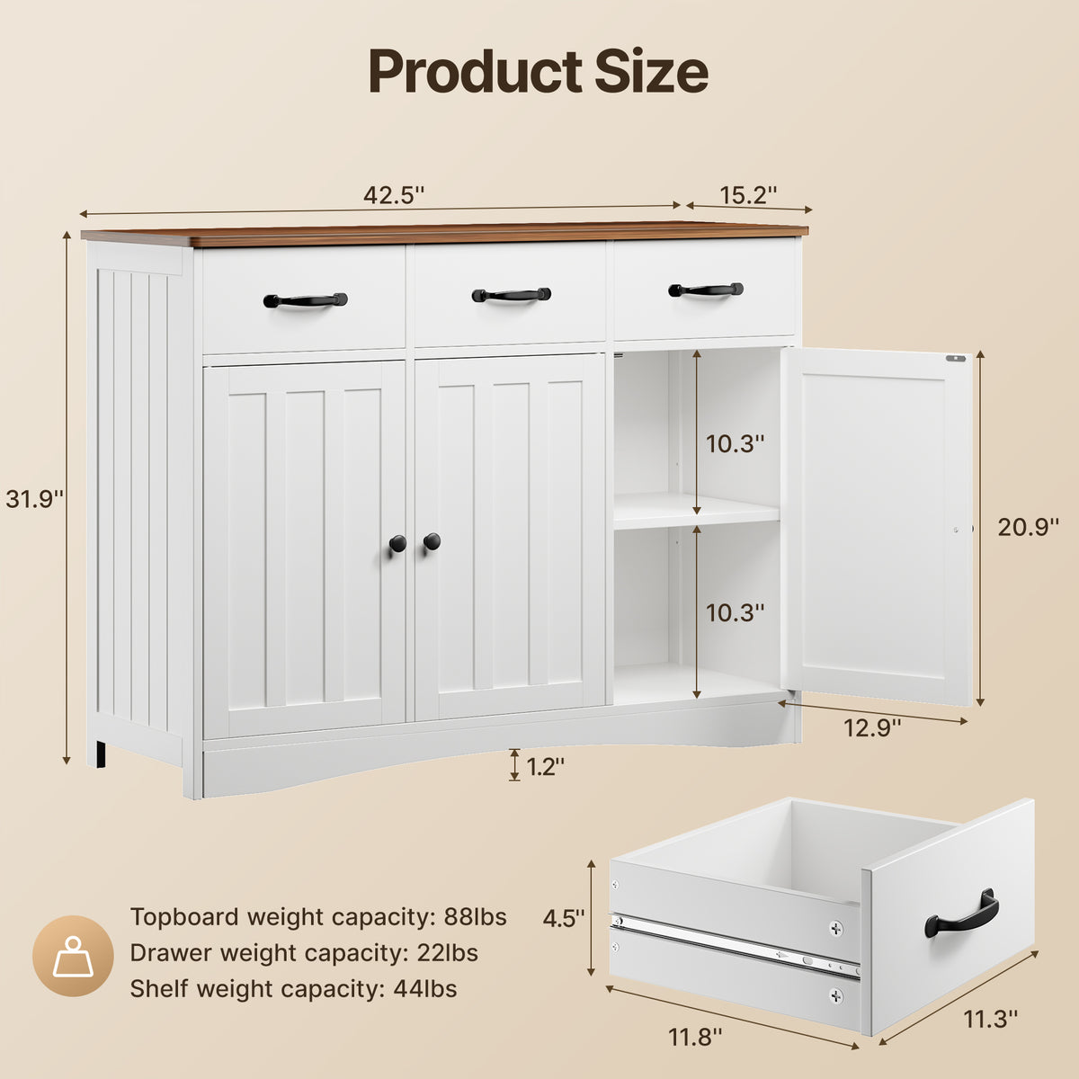 Farmhouse Storage Cabinet – Gizoon